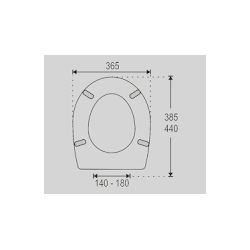 Asiento Inodoro Domo Blanco
