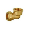 Codo de Compresión de Cobre 22 mm x 3/4 Rosca Hembra