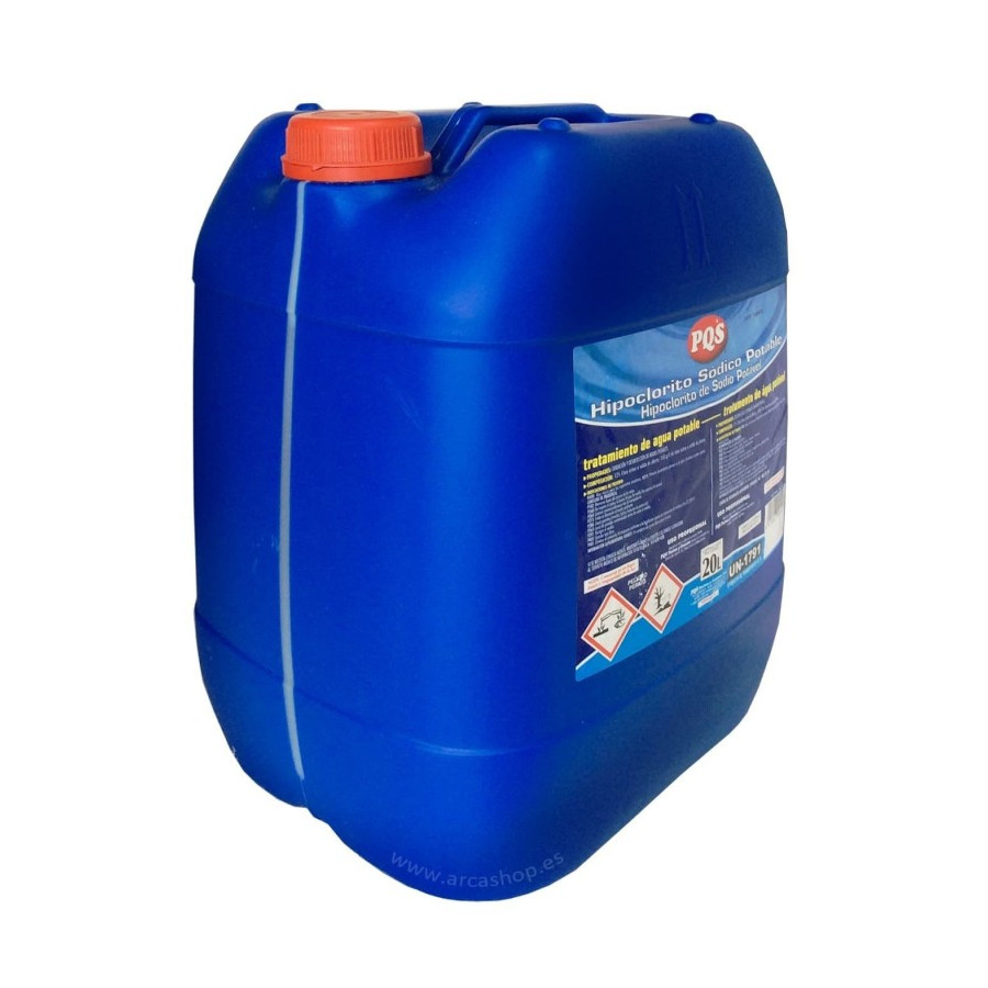 Hipoclorito Sódico 20 Litros (25 Kg)