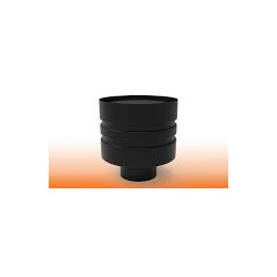 Deflector Acero Negro Vitrificado 80 mm