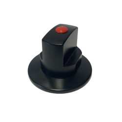 Mando  Plafón Tex Redondo Negro