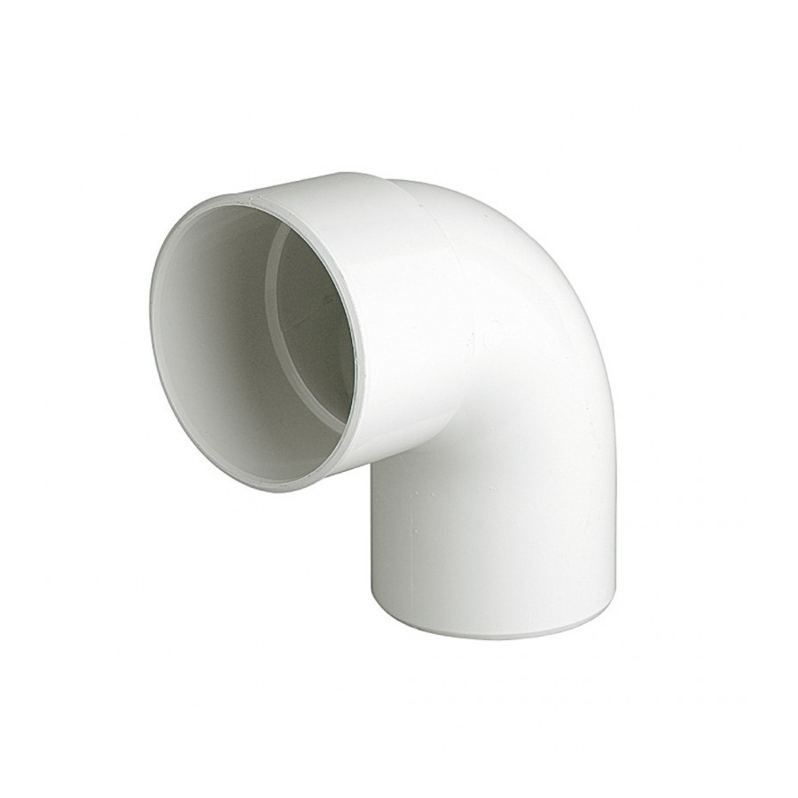 Codo Bajada 87º 80 mm Macho - Hembra Blanco