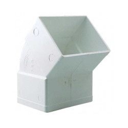 Codo Bajada Rectangular 87º 100 x 73 mm