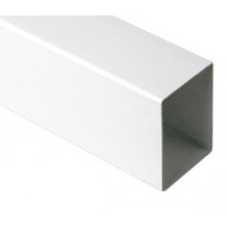 Tubo Rectangular 100 x 73 mm Blanco (4m)