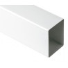 Tubo Rectangular 100 x 73 mm Blanco (4m)