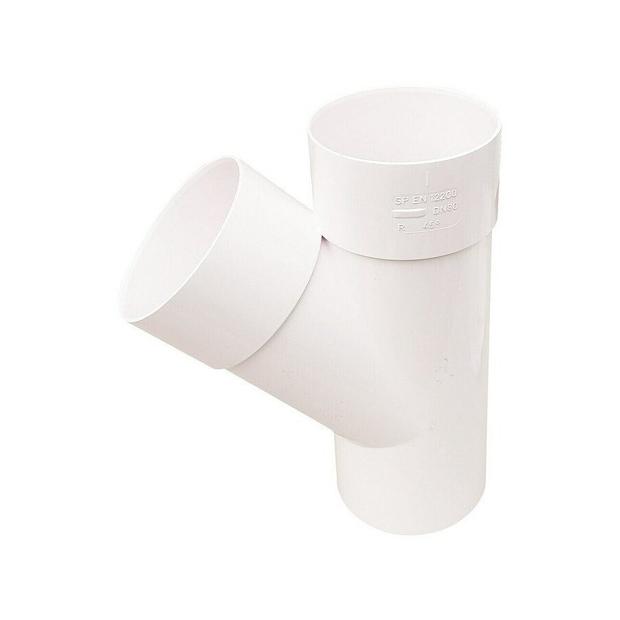 Te 80 mm 45º Blanco