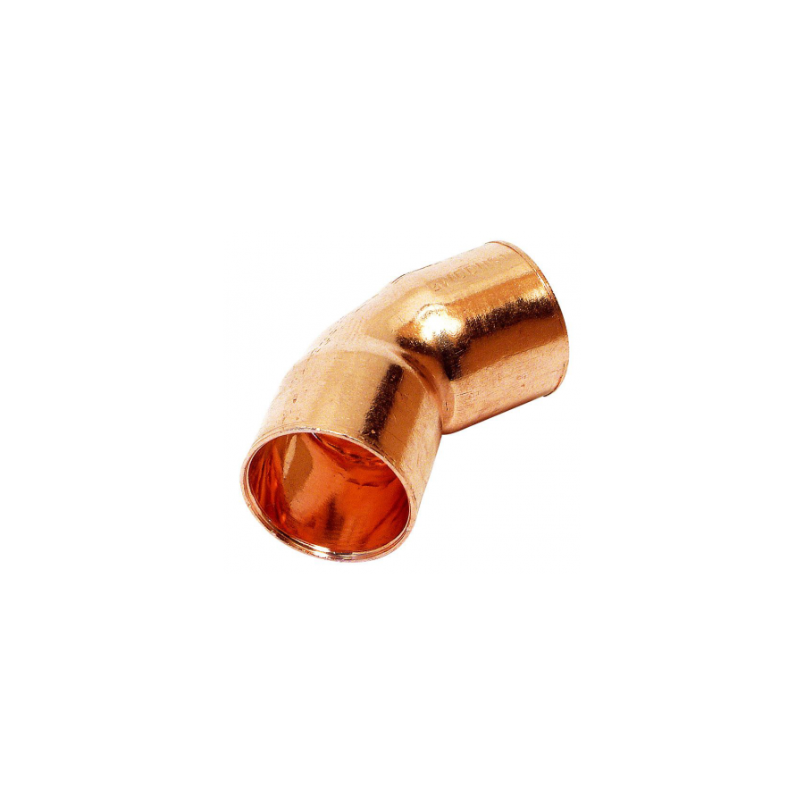 Curva de Cobre 45º Hembra - Hembra 22 mm