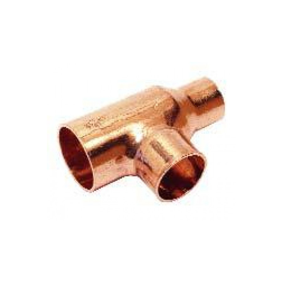 Te Reducida de Cobre 35 x 22 x 35 mm