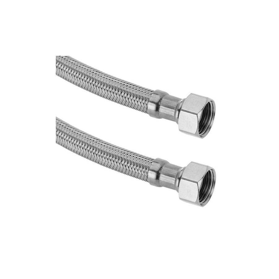 Flexo Sanitario Standard 13mm Inoxidable 3/8 x 3/8 Hembra - Hembra 60 cm