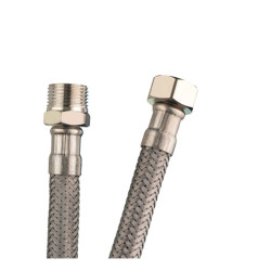 Flexo Sanitario Standard 13mm Inoxidable 3/8 x 3/8 Macho - Hembra 20 cm