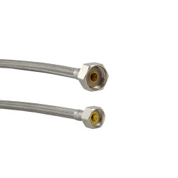 Flexo Sanitario Standard 13mm Inoxidable 1/2 x 3/8 Hembra - Hembra 25 cm