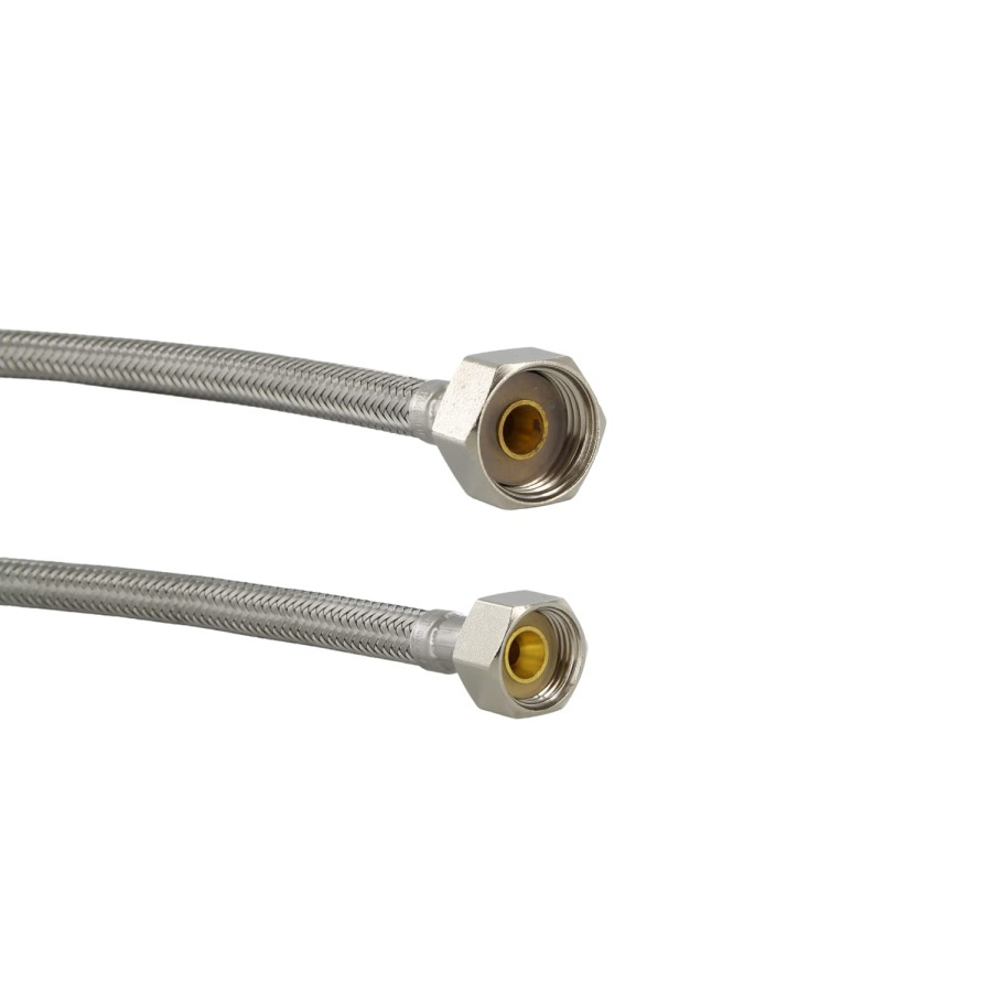 Flexo Sanitario Standard 13mm Inoxidable 1/2 x 3/8 Hembra - Hembra 35 cm