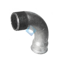 Curva 90º Macho - Hembra 3 Galvanizada