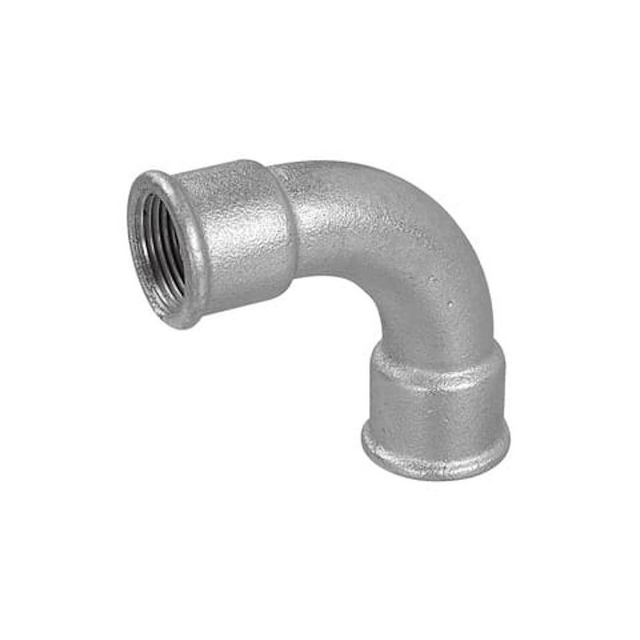 Curva 90º Hembra - Hembra 2 Galvanizada