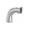 Curva 90º Hembra - Hembra 4 Galvanizada