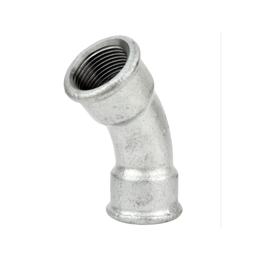 Curva 45º Hembra - Hembra 1 1/4 Galvanizada