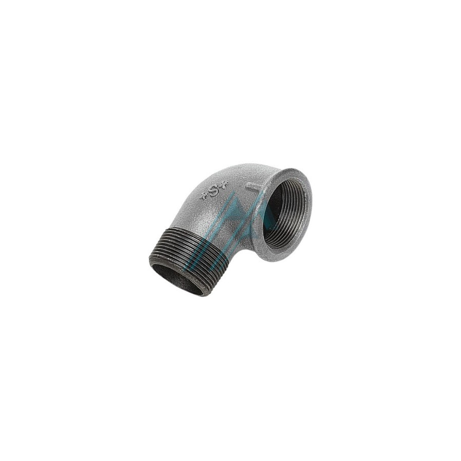 Codo 90º Macho - Hembra 1/2 Galvanizado