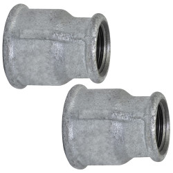 Reducción Hembra - Hembra 3/4 x 1/2 Galvanizada