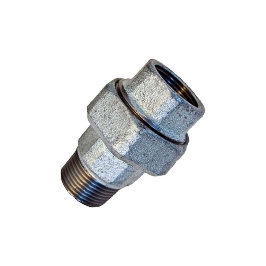 Enlace Macho - Hembra Junta Cónica 1 1/2 Galvanizado