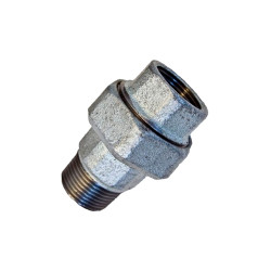 Enlace Macho - Hembra Junta Cónica 2 1/2 Galvanizado