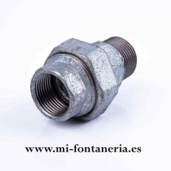 Enlace Macho - Hembra Junta Cónica 3 Galvanizado