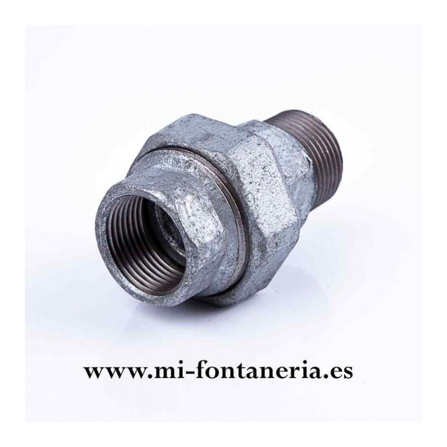 Enlace Macho - Hembra Junta Cónica 3 Galvanizado