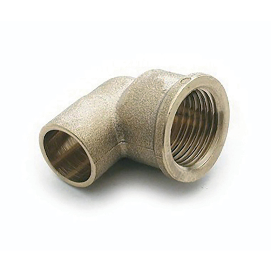 Codo de Latón 22 mm x 1 Rosca Hembra
