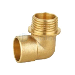 Codo de Latón 28 mm x 1 Rosca Macho