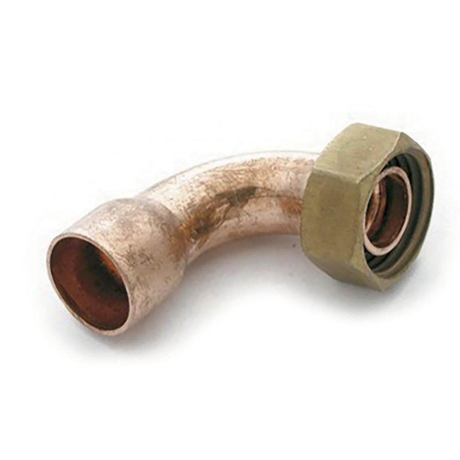 Racor Curvo de Latón 15 mm x 1/2