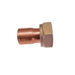 Racor Loco Recto de Latón 15 mm x 3/4