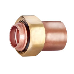 Racor Loco Recto de Latón 28 mm x 3/4