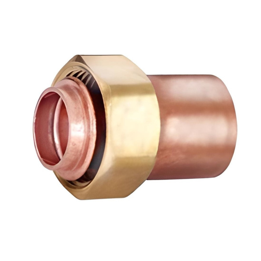Racor Loco Recto de Latón 28 mm x 3/4