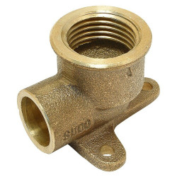 Codo Mural de Latón 28 mm x 1