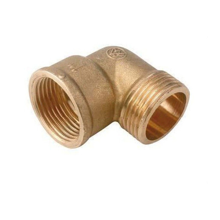 Codo de Latón 1/2 Macho - Hembra