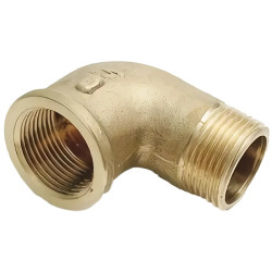 Codo de Latón 1 1/4 Macho - Hembra