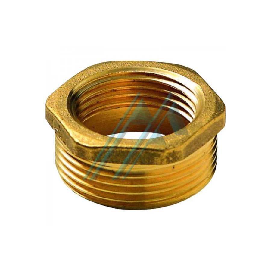 Reducción de Latón Hexagonal Macho - Hembra 1 1/2 x 3/4