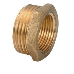 Reducción de Latón Hexagonal 2 x 1 1/4 Macho - Hembra