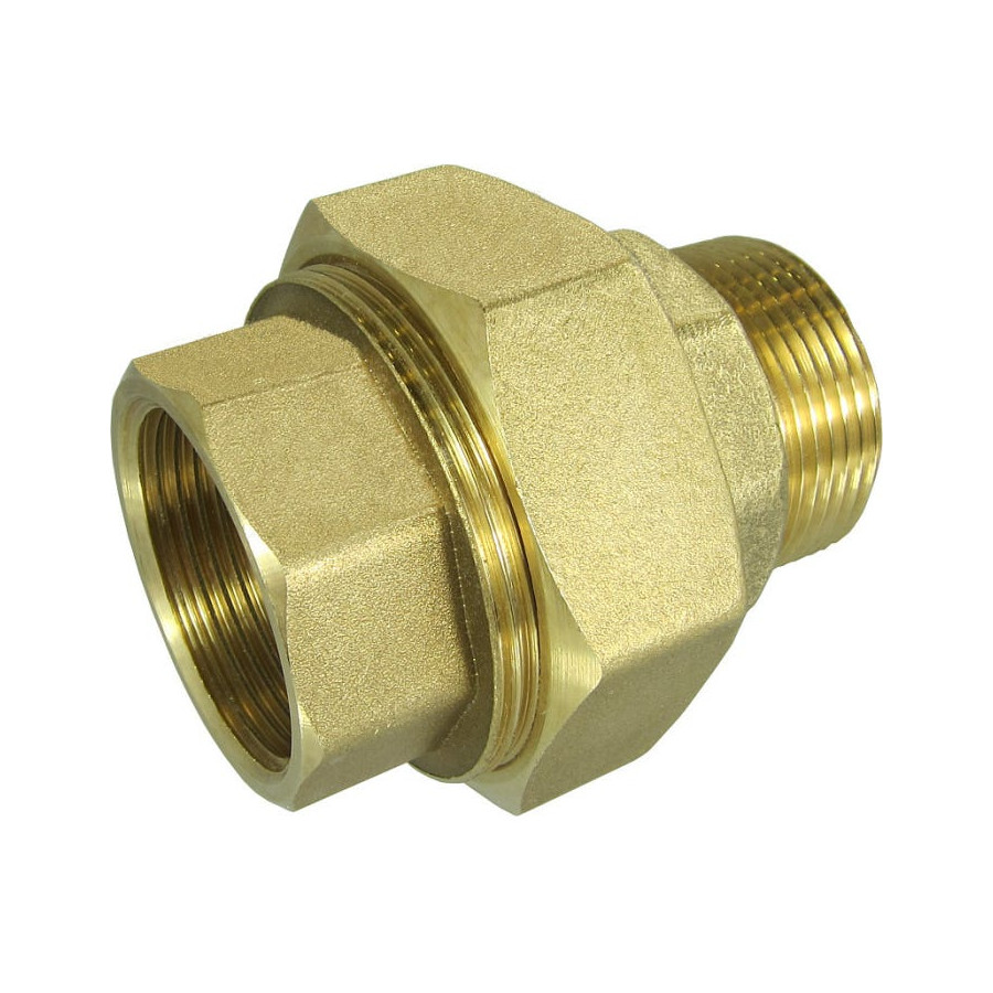 Enlace de Latón 3 Piezas 1/2 Macho - Hembra