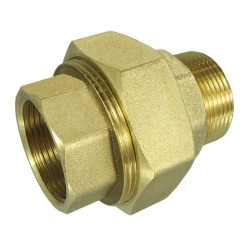 Enlace de Latón 3 Piezas 3/4 Macho - Hembra