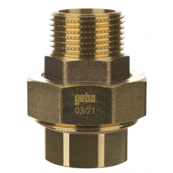 Enlace de Latón 3 Piezas 1 1/2 Macho - Hembra