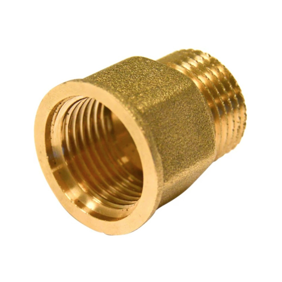 Alargadera Cilíndrica de Latón 1/2 x 2 cm