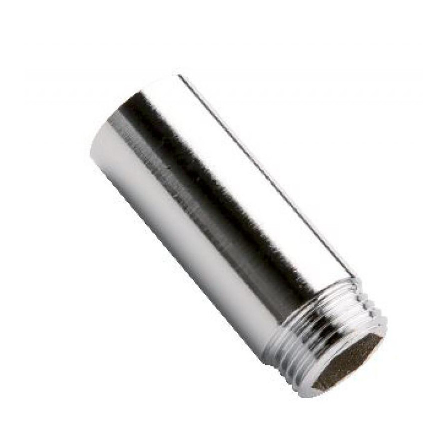 Alargadera Cilíndrica de Latón Cromado 1/2 x 10 cm