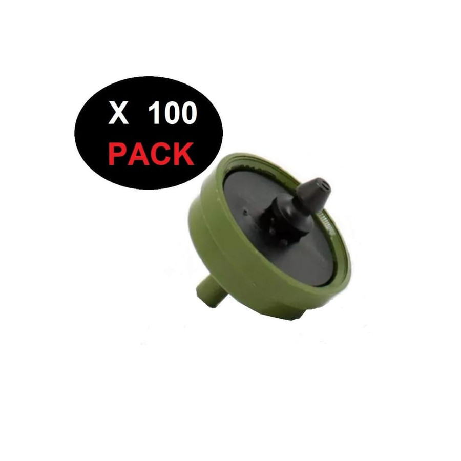 Gotero Autocompensante 4 Litros por Hora Verde