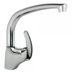 TRES Grifo Fregadero con Funda Vertical Monomando 2000 Cromado Mate