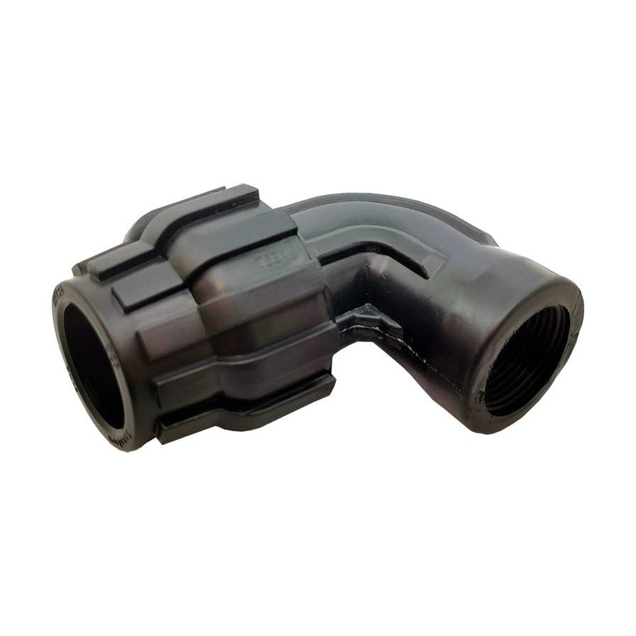 Codo de Polietileno 40 mm x 1 1/4 Rosca Hembra