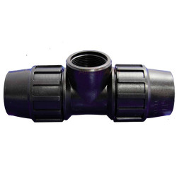 Te de Polietileno 63 mm x 2 Rosca Hembra