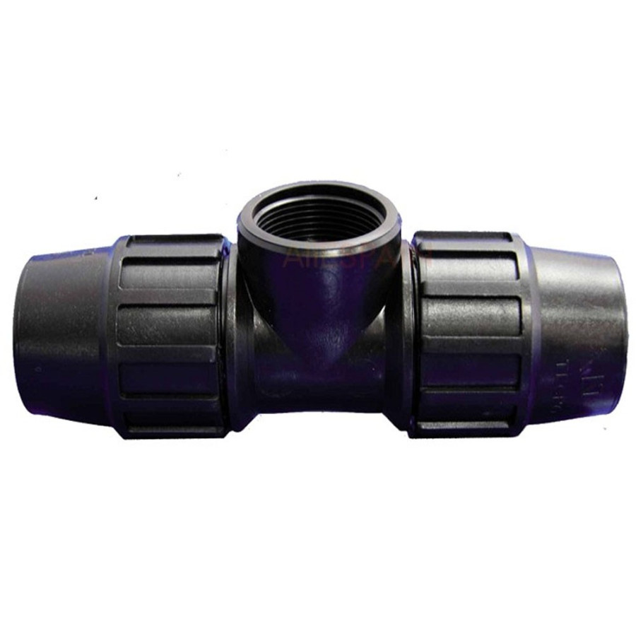 Te de Polietileno 63 mm x 2 Rosca Hembra
