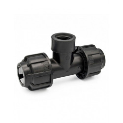 Te de Polietileno 75 mm x 2 1/2 Rosca Hembra