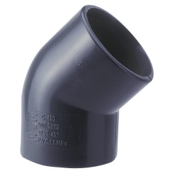 Codo de PVC Presión 50 mm 45º