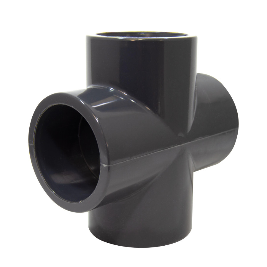 Cruz de PVC Presión 50 mm